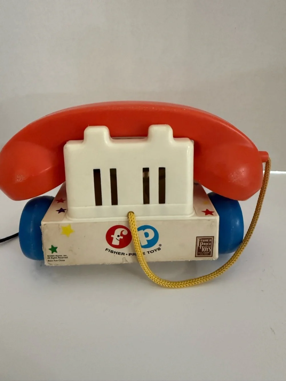 Fisher-Price Retro Pull-Along Rotary Phone Toy - Red, Blue, White, Yellow, Green